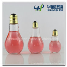 100ml 250ml 400ml Bulb Shape Beverage Glass Bottles